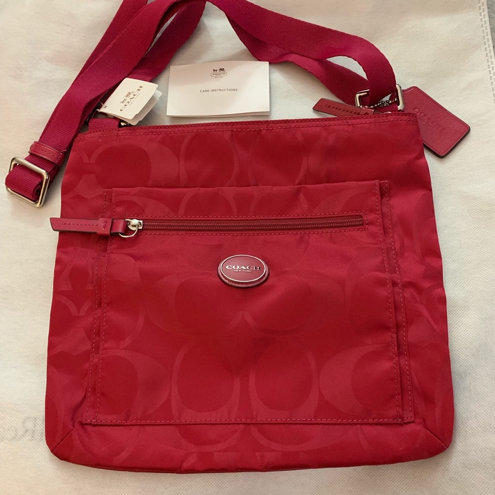 Coach C Print Crossbody File Bag